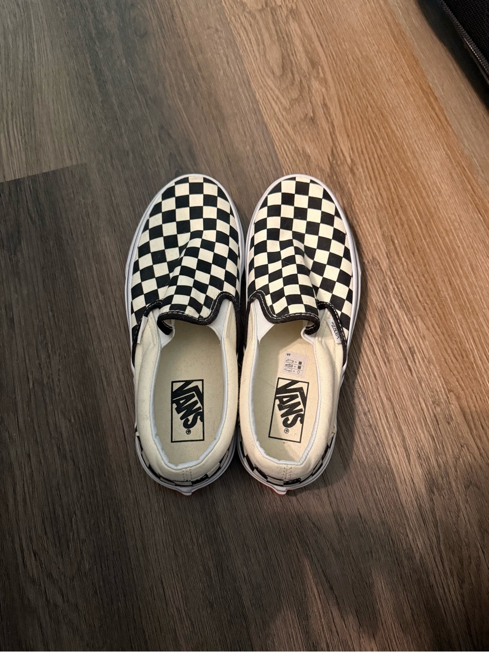 Vans Checkerboard Slip-On Shoe - Black & White